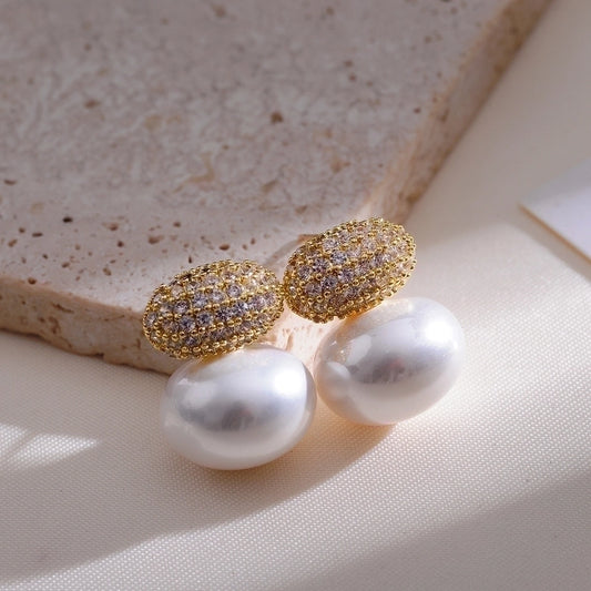 Angelina Pearl Earrings